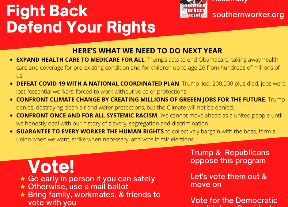 Stand Up – Fight Back – Defend Your Rights – Vote