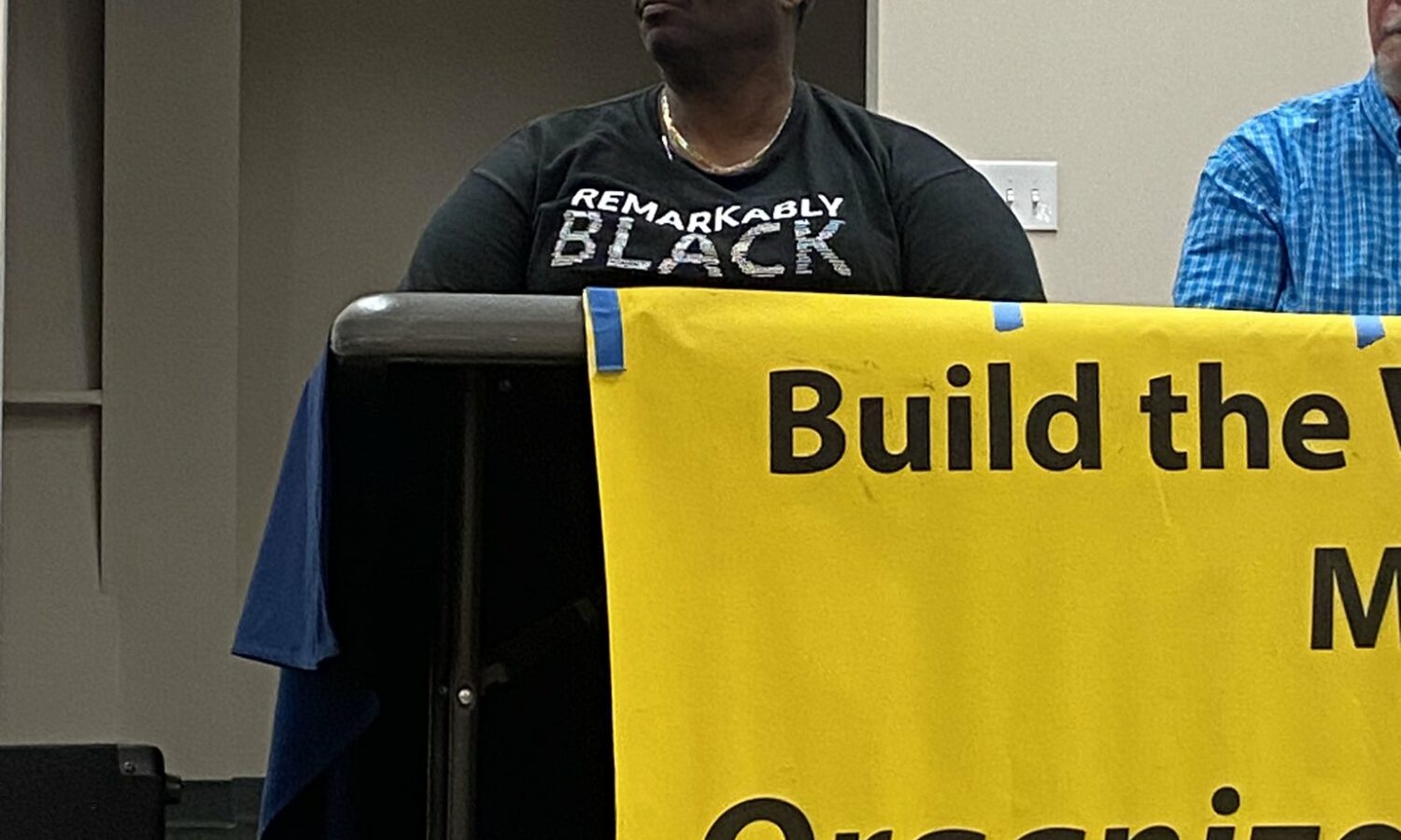 Dion Coutrier, worker organizer and former CLT4 (an Amazon fulfillment center in Charlotte) worker